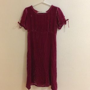 Crushed velvet Garnet Hill dress
